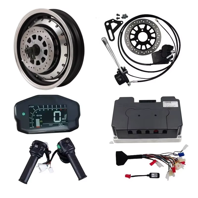 5000W Hub Motor Kit 72V - QSMOTOR 5000W 72V 14 Inci Kit