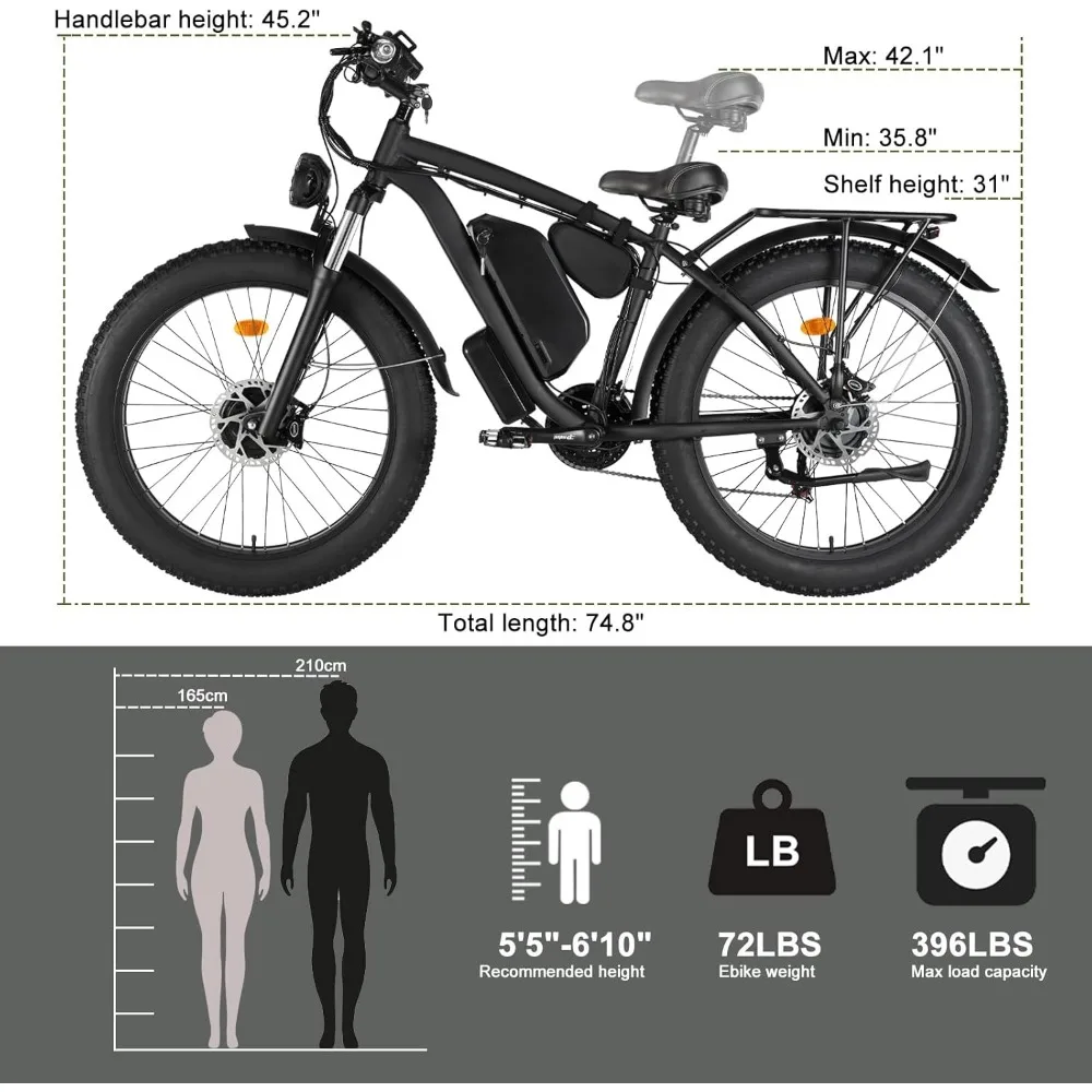 %Sepeda Listrik untuk Dewasa,  - Dual Motor Ebike Kit 2000W ulasan dan harga