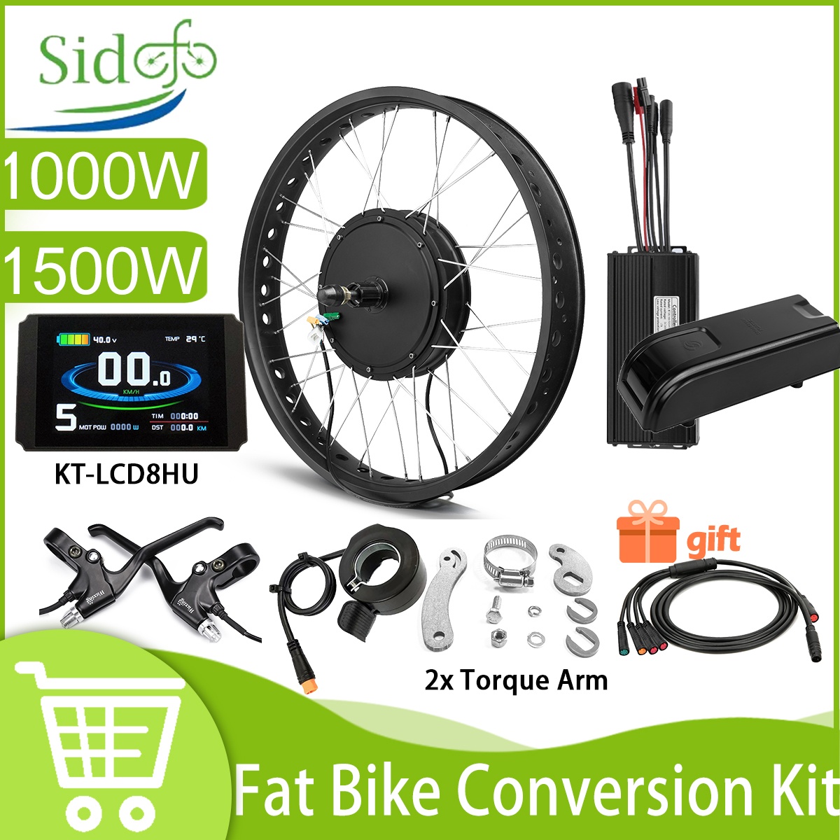 Sepeda Listrik Ban Lebar 48V 1 - Fat Tire Electric Bike Conversion Kit 1500W ulasan dan harga