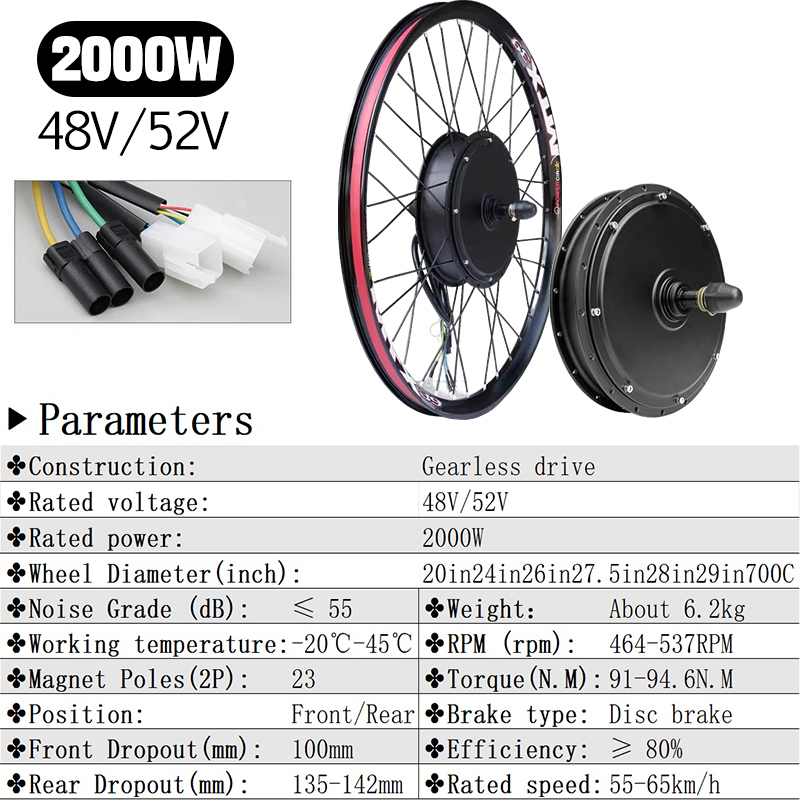 Kit Ebike 72V 5000W dengan Lay - 5000W Hub Motor Kit 72V ulasan dan harga