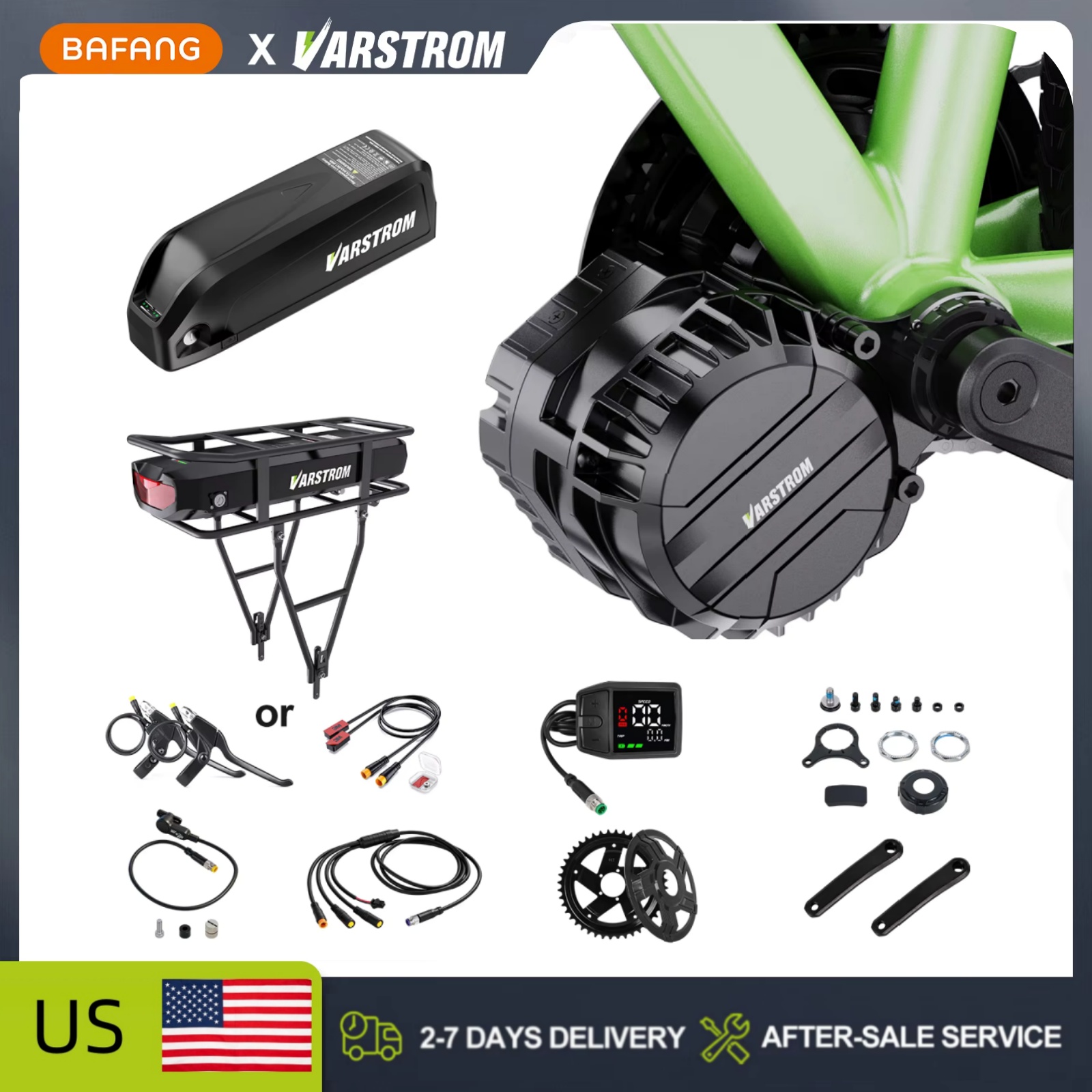 Kit Motor Tengah Varstrom 750W - Side Hung Mid Drive Motor Kit ulasan dan harga