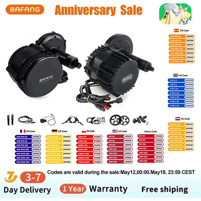 Bafang BBSHD 1000W 48V 68mm Mo - Side Hung Mid Drive Motor Kit ulasan dan harga
